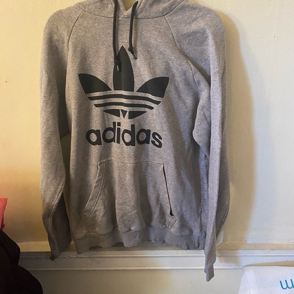 Adidas Men's Gray Hoodie